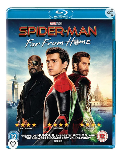 Spiderman Lejos De Casa Blu Ray Original ( Nuevo )