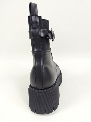 Botines Con Hebilla De Cinturón Para Mujer, Tacones Medios