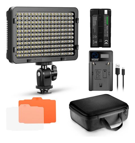 Luz Continua Led Neewer Pt-176s (gratis: Bat.+ Carg.+ Estu.)