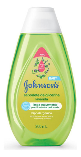 Sabonete Líquido Johnson's Baby Glicerina Lavanda 200ml