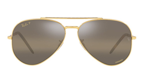 Lentes De Sol New Aviator Dorado Polarizados Ray-ban Rb3625