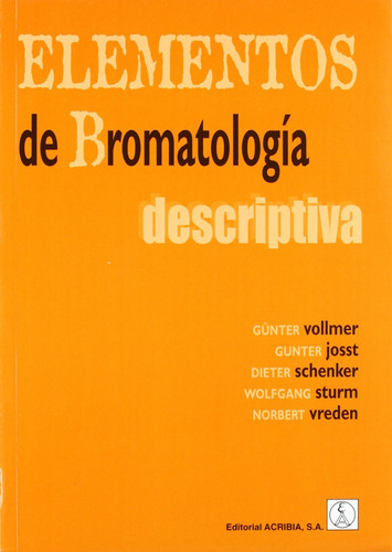 Elementos De Bromatología Descriptiva