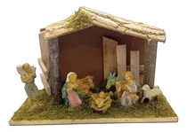 Comprar Pettish Bazar pesebre 7 figuras árbol navidad madera