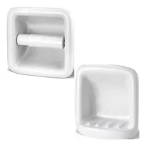 Comprar Conjunto Acessorios Pu002F Banheiro 2 Peças Embutir Icasa Branco