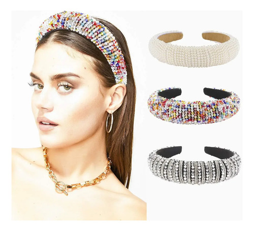 Modernos Accesorios Para El Cabello Con Diadema Con Cuentas