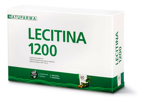 Lecitina 1200 Natufarma Suplemento Dietario X 60 Capsulas .