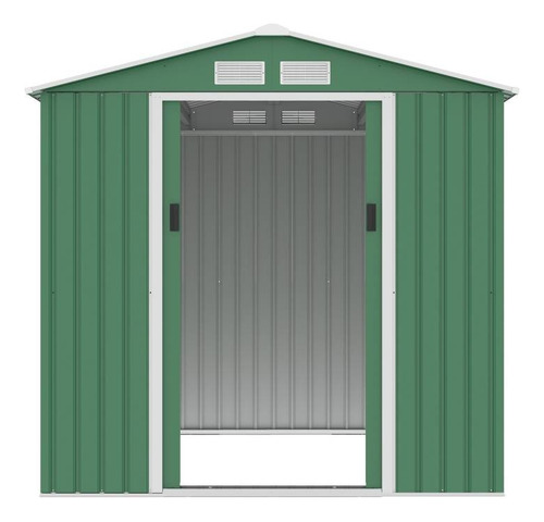 Deposito De Jardin Acero Galvanizado 213x127x205cm Importado Verde