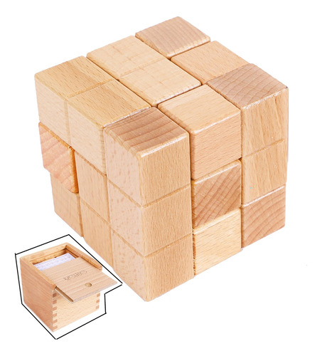 Towo - Rompecabezas De Cubo De Soma De Madera Grande - Rompe