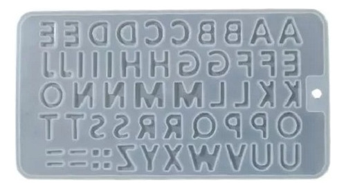 Molde De Letras En Silicona Para Resina - Alfabeto En Espejo