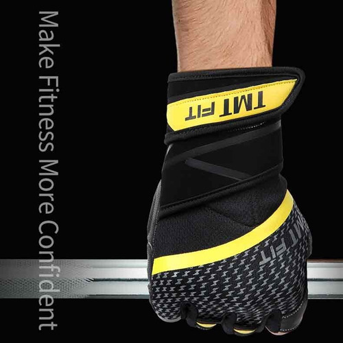 Imagen 3 de 5 de Guantes Gym Fitness Tmt W66 Ejercicio De Cuero Crossfit