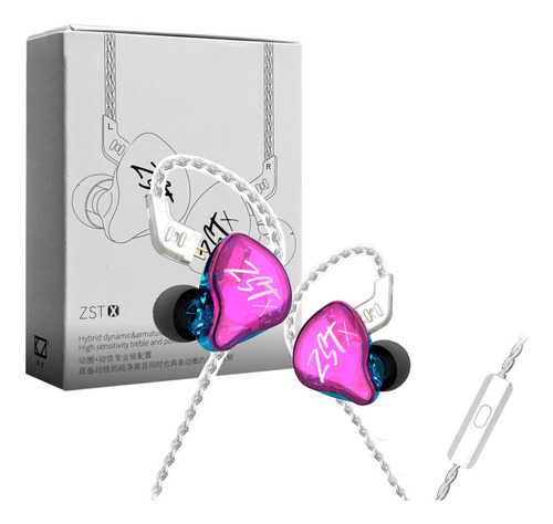 Audífonos In-ear Gamer Con Micro Kz Zst X