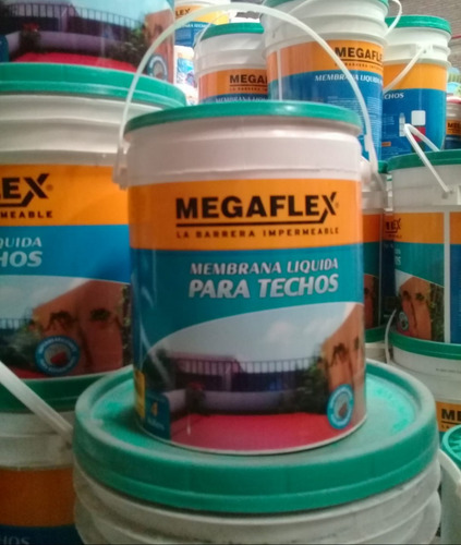 Membrana Liquida Para Techos Megaflex X 4kg. Verde