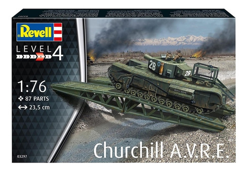 Maqueta Revell - Tanque Churchill A.v.r.e. - 1/76 Diorama