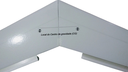 Aeromodelo Asa Zagi Horizon 1 Metro De Asa Com Linkagem + 2 Servos Mg90s Cor Vermelho