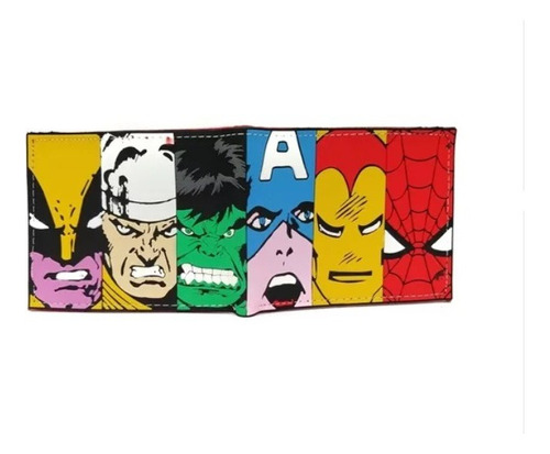 Billetera Avengers Clasicos Comics Marvel Monedero Vengadore