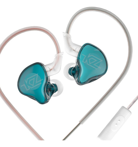 Auriculares In Ear Kz Acoustics Edcx C/mic Monitoreo Cian