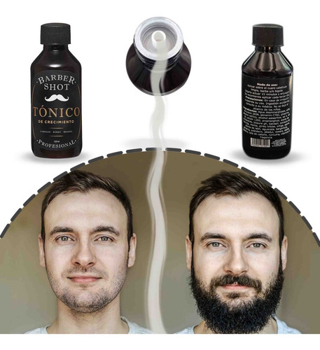 Imagen 9 de 10 de Tratamiento Bergamota Crecimiento Barba Cabello Barber Shot