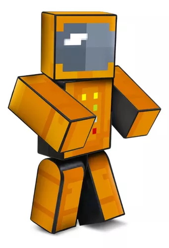 Boneco Stick Turma do Problems - Grande - 35cm- Minecraft - Algazarra