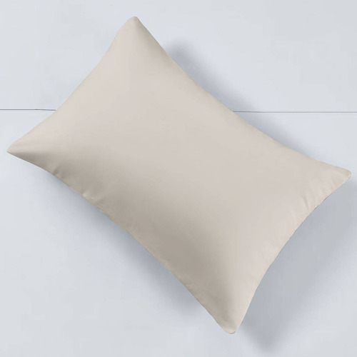 Fronha Avulsa Lisa Toque De Cetim 100% Algodão 50x70 Cor Fendi