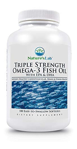 Omega 3 Triple Fuerza Aceite Pescado Suplemento 650 Mg