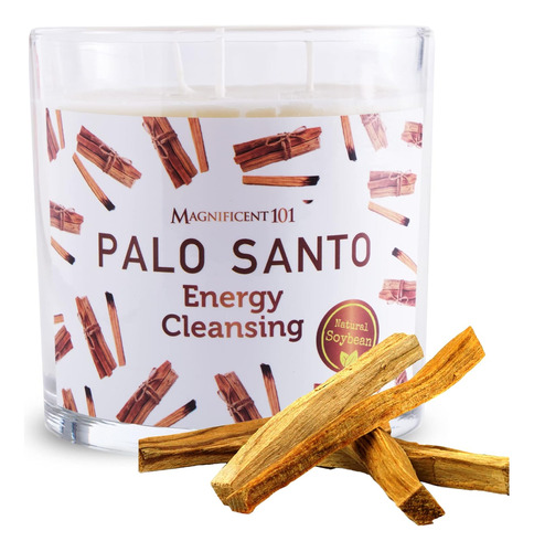 Vela De Aromaterapia Perfumada De Palo Santo De Larga Duraci