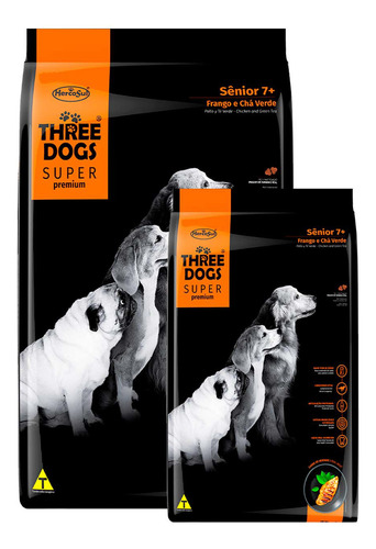 Ración Perro Three Dogs Premium Senior + Regalo + E Gratis