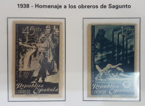 1938 Homenaje De Obreros De Sagunto - España (sellos) Mnh