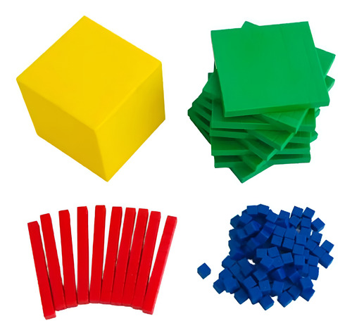 Juego Didáctico Multibase O Base 10 Plastico Caja Evaflex