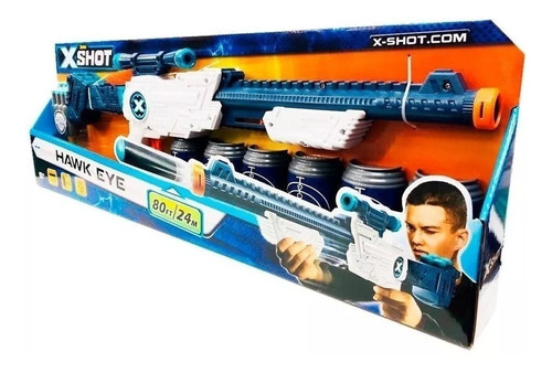 Scope Rifle Escopeta Lanza Dardos A 24 Metros Pistola X Shot