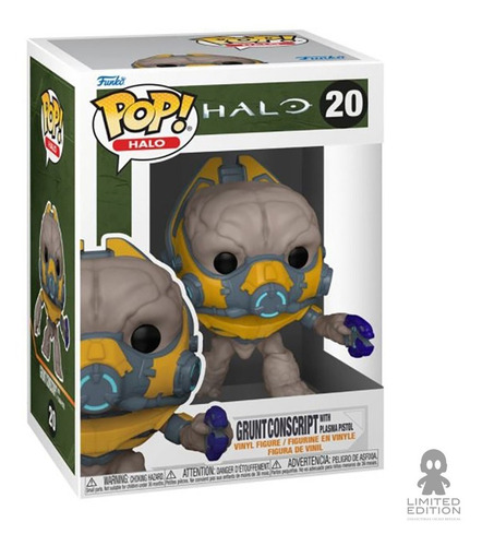 Imagen 1 de 3 de Funko Pop Grunt Conscript #20 Halo Infinite + Protector