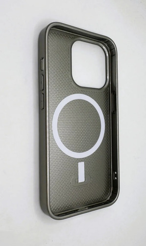 Funda Iphone 16 Plus Compatible Magsafe Acabado De Cristal Gris Oscuro Iphone 16 Plus