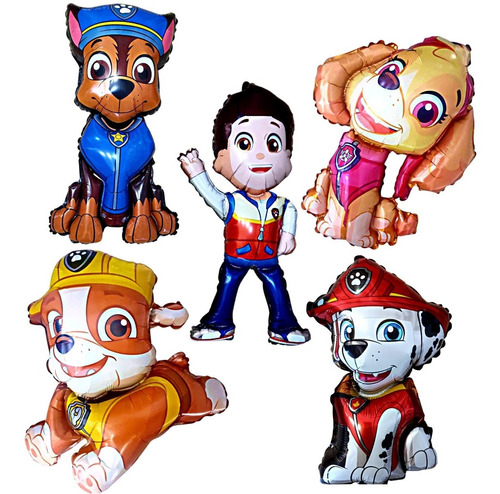 Pack Set Globos Paw Patrol 50cm X 5u