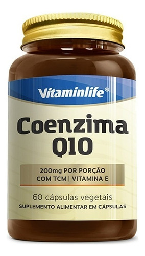 Coenzima Q10 200mg Pote 60 Cápsulas - Vitaminlife Sabor Sem sabor