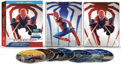 Blu-ray Spiderman Legacy Collection 2002-2014 / Steelbook