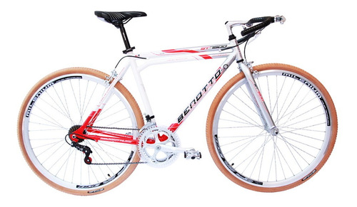 Bicicleta Turismo R28 12v St-7500 Rojo Plata Blanco Benotto Color Rojo/plata/blanco