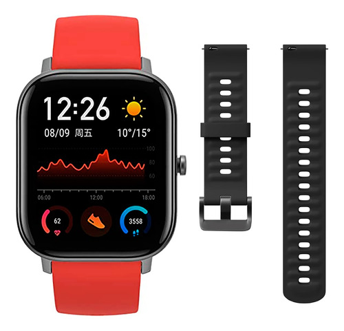 Reloj Smartwatch Amazfit Gts Gps Bt Con 2 Correas - Tecnobox