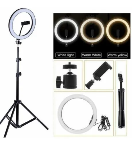 Aro de luz de 26 cm con tripode de 2 metros new arrivals