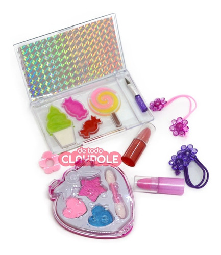 Set Maquillaje Infantil Pinturitas Belleza Y Colitas Caja