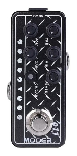 Pedal Mooer Para Guitarra Pre Amp Cali Dual M011