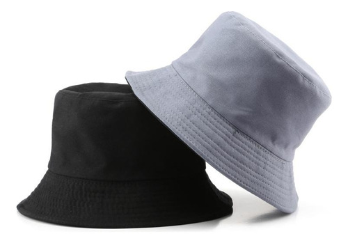 Sombrero Bucket Hat Piluso 100% Algodón Reversible 2lados Hq