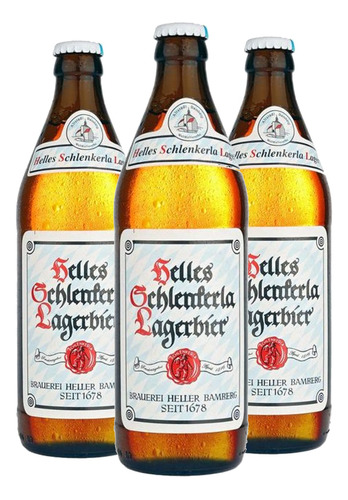 Cerveja Helles Schlenkerla Lager 500ml (3 Garrafas) Kit