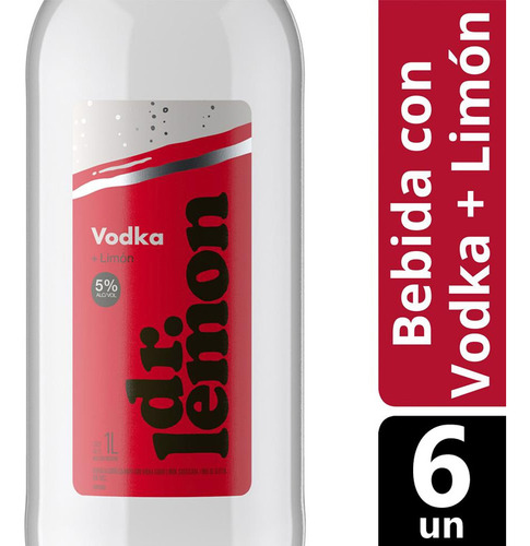 Dr Lemon Vodka Xl Botella X 1 Lt X6