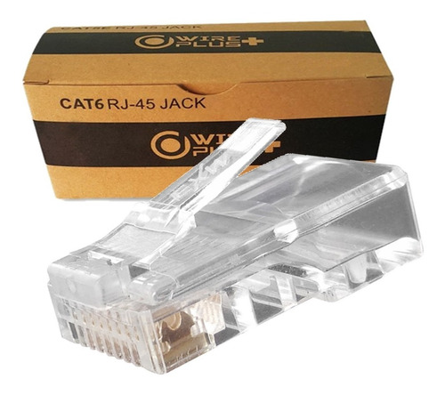 Pack Conector Rj45 Cat 6 Caja De 100 Unidades Wireplus+