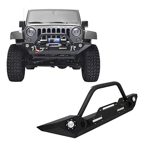 Defensas - Front Bumper W/winch Plate & Led Lights D-rings F