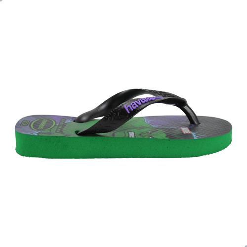 Chinelo Meninos Havaianas Marvel Personagens Hulk Verde