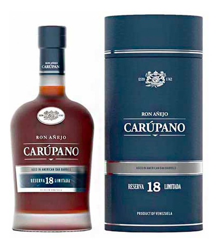 Paquete De 3 Ron Carúpano Añejo Reserva 18 Limitada 750 Ml