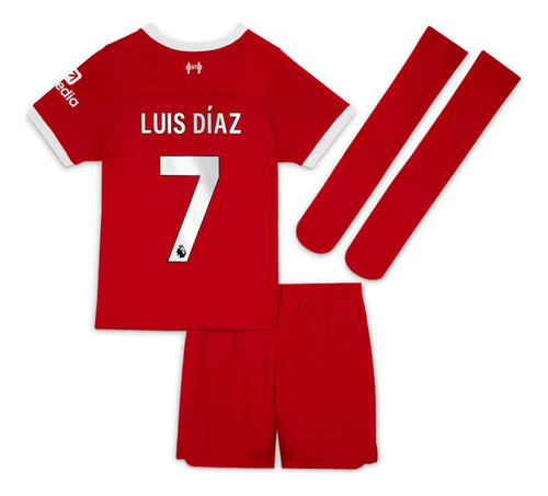 Uniforme Liverpool Luis Diaz 7 Niño O Adulto