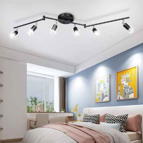 Iluminación De Riel Led De 6 Luces Mexgogo,nergo