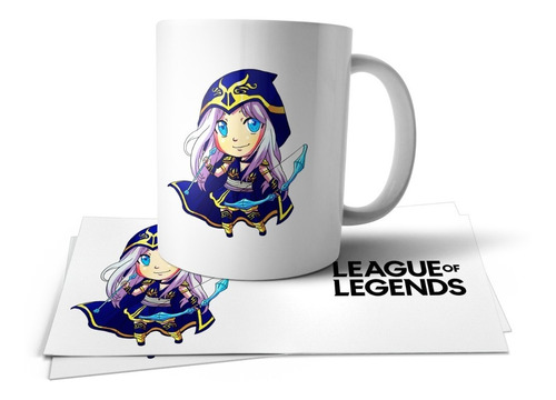 League Of Legends Ashe Taza Tu Propio Estilo Blanco