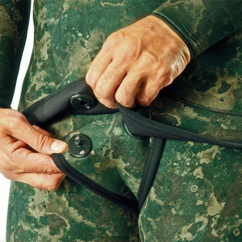 Imagen 4 de 8 de Wetsuit, Traje Buceo Mares Instinct Camo Green 3,5mm